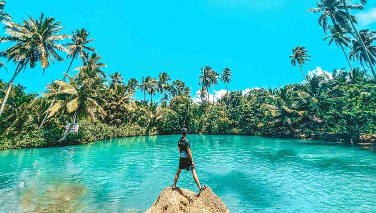 Turquoise-blue waters in Davao region