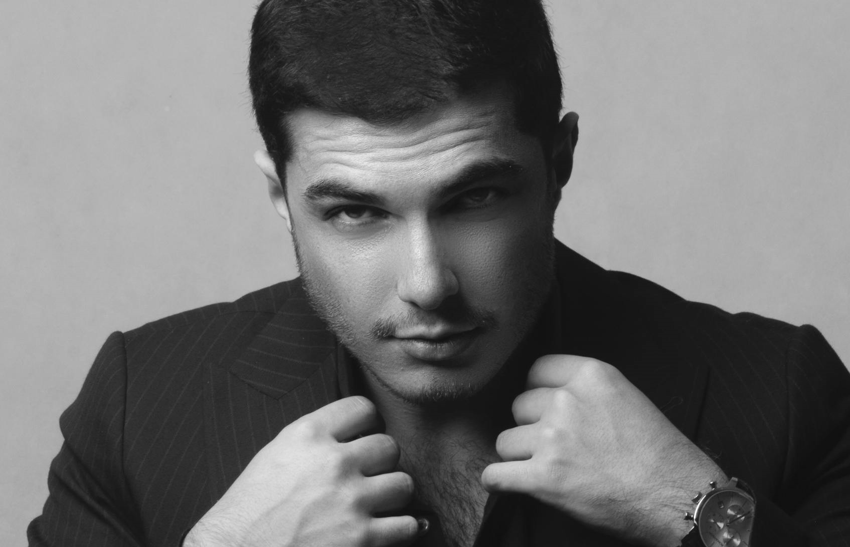 A dominant male staring at the camera